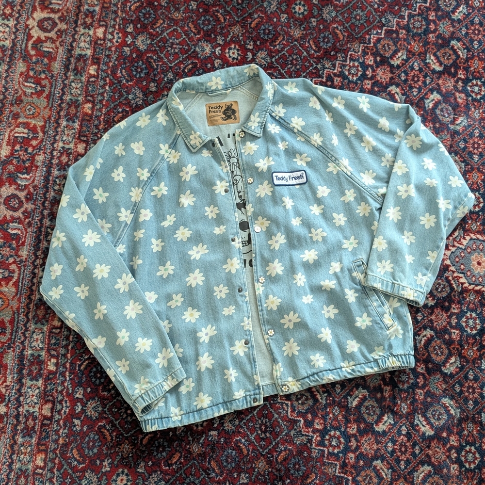 Teddy Fresh Light Blue Floral Jacket
